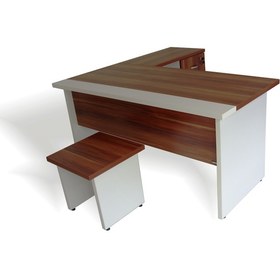 Resim Burovena Vena Oscar Sehpalı L Ofis Çalışma Masası 