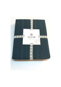 Resim Çift Kişilik Waffle Pike 210x230cm, %100 Pamuk, Petekli Pike İndigo 