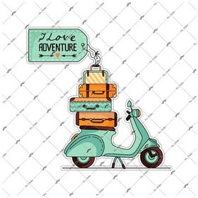 Resim Bay Etiket Vsp19 Vespa Macera Sticker 
