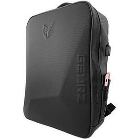 Resim GEARZ GZ-117 Solo 17,3'' Laptop Sırt Çantası Suni Deri Waterproof (Usb+Şifreli Kilit) 