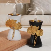 Resim Ginko Yaprağı Tütsü Yakıcı Dekoratif Süs 