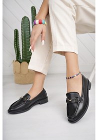 Resim Nesilshoes Nesil Shoes Süha 252 Siyah Anatomik Kadın Lofer 