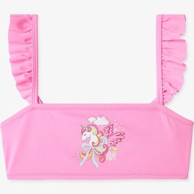 Resim Penti Açık Pembe Kız Çocuk Dream Unicorn Bandeau Bikini Takımı 