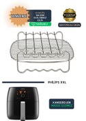 Resim Philips Uyumlu Xxl Hd 9870/20 - Hd9650/90 Airfryer Aksesuar Xxl Izgara T 