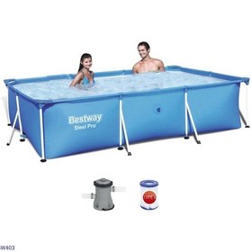 Resim Bestway Prefabrik Havuz Seti 300x201x66cm Devirdaimmotoru Bw403 