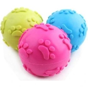 Resim Strongart Köpek Isırma Topu Pati Desenli Küçük 