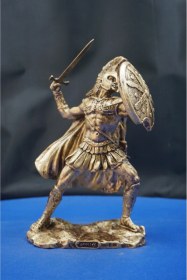 Resim Antik Yunan Mitolojisi Achilles Aşil Heykel Biblo Savaşçı Ruhun Simgesi Dekoratif Aksesuar 25 Cm 