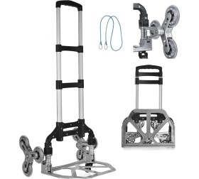 Resim PremiumPort Pro Seri 6 Tekerli Katlanabilir Taşıma Arabası 80KG Kapasiteli 