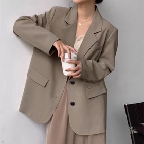 Resim Cassia Salaş Fit Blazer - Toz Pembe / M 