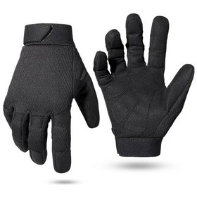 Resim Pengfushop5 A9 Siyah Tam Parmak Motosiklet Eldiveni - M Beden, Enduro Motocross Mtb Bmx İçin 