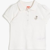 Resim Kız Bebek Polo Yaka Tişört Kısa Kollu 