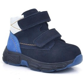 Resim Rakerplus Hakiki Deri Lacivert Nubuk Bebek Spor Bot Ayakkabı Lacivert 