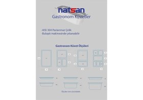 Resim Çelik Gastronom/gastronorm Küvet Kapak 2/3 