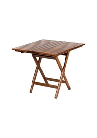 Resim Bahçeme Kaş 70X70 Katlanabilir Ahşap Bahçe Balkon Masası- 