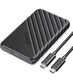 Resim Type-C To Type-C Usb3.1 Gen1 6gbps 2.5' Inch Sata SSD Hard Disk Kutusu Siyah 