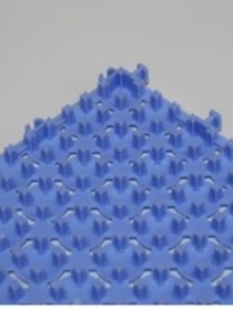 Resim BALBAN TİCARET 33x33x1,5 cm Ortopedik Plastik Yer Karosu, Geçkili Paspas, Islak Zemin Izgarası, AÇIK MAVİ 