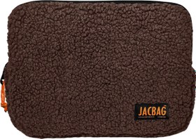 Resim JacBag Teddy Kahverengi/Turuncu Peluş Erkek Çocuk Tablet Çantası 