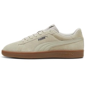 Resim Puma 390984 Smash 3.0 Deri Sneaker Erkek Spor Ayakkabı Bej 