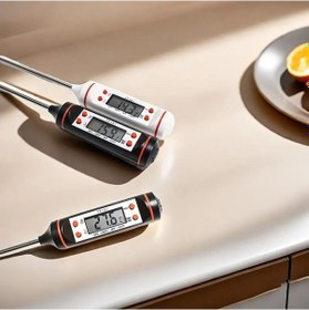 Resim Buffer Dijital Gıda Termometresi Süt,et,yoğurt Mayalama,mama Derecesi Ölçer Gıda Termometresi 