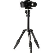 Resim Benro MeFOTO Seyahat Tipi Alüminyum Tripod Kiti Siyah 