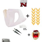 Resim Cg Çita Beyaz Sakal + Gold Sakal Stickeri + 2 Adet Sivri Vida Modifiye Set + Tzmanya Srnmotor 