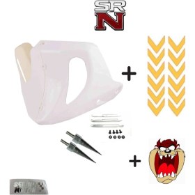 Resim Cg Çita Beyaz Sakal + Gold Sakal Stickeri + 2 Adet Sivri Vida Modifiye Set + Tzmanya Srnmotor 