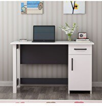 Resim BMdekor Çalışma Masası Nest Beyaz Antrasit 