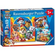 Resim 50482 Paw Patrol 3x49 parça Ravensburger Puzzle 