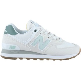 Resim New Balance 574 Kadın Krem Spor Ayakkabı Wl574cgr Beyaz 