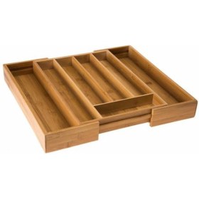 Resim Depa Bambu Ayarlanabilir Çekmece Içi Kaşıklık & Çekmece Içi Organizer (25*35*5 / 39*35*5) 