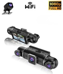 Resim NEFFO 360° 4 Kanallı Araç İçi Kamera Wifi (Ön+Arka+Yan/İç) | Gece Görüş | 24 Saat Park Modu Araç Kamerası 