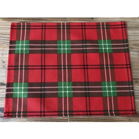 Resim Ekose Desenli Amerikan Servis 6 Adet Çok Renkli 