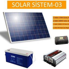 Resim Güneş Enerji Paneli Solar Paket 03 