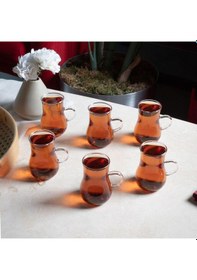 Resim Perotti Dem 15530 Borosilikat Çay Bardağı Seti 6'lı Şeffaf 