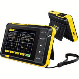 Resim El Tipi Mini Osiloskop, Akım Ölçüm Cihazı, 2 ve 1 Taşınabilir Dijital Osiloskoplar, 200KHz Bant Genişliği, 2.5MS/s Yüksek Örnek Alma Hızı, Tetikleme Fonksiyonu ve Dahili Pil ile 