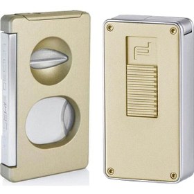 Resim Porsche Design Double Kesici Ve Jet Puro Çakmak Seti Titan P3626-3648 