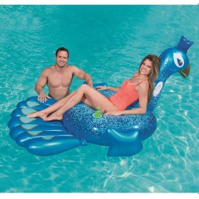 Resim Şişme Deniz Yatağı Tavus Kuşu Model 41101 Çok Renkli 