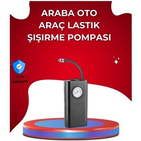 Resim Bfs Usb Şarjlı Kompakt Elektrikli Hava Kompresörü 3000 Mah 