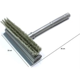 Resim Mediterian Fırçalı ve silikon uçlu cam temizleme çekçek, pratik ve etkili temizlik sağlar. 