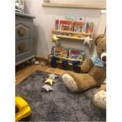 Resim Olcay Aksesuar Montessorri 2 Adet Ahşap Kitaplık Duvar Rafı Mutfak Rafı Banyo Rafı 