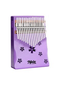 Resim Midex Klx-870-pak Mor Renk Yüksek Kaliteli Ahşap Kalimba 17 Tuşlu Full Set 