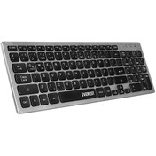 Resim Everest KB-BT88 Siyah/Gri Bluetooth Ultra İnce Q Mac/Win/Android/Ios Uyumlu Kablosuz Klavye 