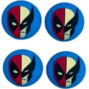 Resim Dobe Deadpool & Wolverine PS5/PS4/PS3/Xbox One/One X/One S/Series X/Series S 3D Analog silikon -4 Adet 