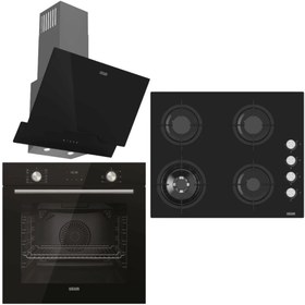Resim Uğur YENİ FRY ART ANKASTRE SET SİYAH UAD 6012G SA3D - UAO 6041W3 SCY RSR1 - UAF 6011D SCPET 