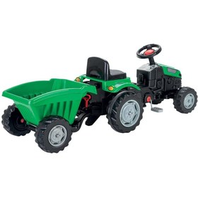 Resim Ikali 07 316 Active Traktör Römorklu Pedalli Yeşil 