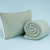 Resim Kullanımı Kolay Tek Kişilik Yastık Alezi Ve Yorgan Seti 170x230 Cm Yeşil - Egeo Life Serisi Othello