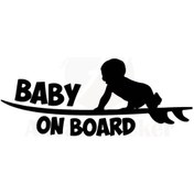 Resim Arabada Bebek Var Oto Motor Laptop Duvar Folyo Sticker 80 X 32 Cm 
