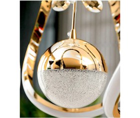 Resim Şık Sarkıt 3 Renk Gold Kaplama Oturma Yatak Mutfak Çocuk Odası Duvar LED Aplik 