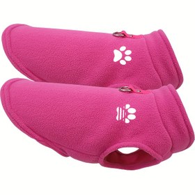 Resim 2 adet Yumuşak Polar Yelek Köpekler ile Pati Baskılı Tasarım - Rahat Köpek ve Kedi Sıcak Kıyafetler, Orta/Küçük/Mini Irklar için Kolsuz Kazak, Makinede Yıkanabilir Pet Giyim, Tüm Mevsimler için Köpek Pantolonu, Rahat Pet Giyim, Eğlenceli Köpek Tasarımı, Konforlu Uygunluk 