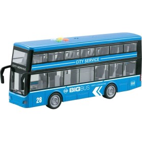 Resim Vardem 1:16 Sürtmeli Sesli ve Işıklıi Turist Otobüs Mavi 